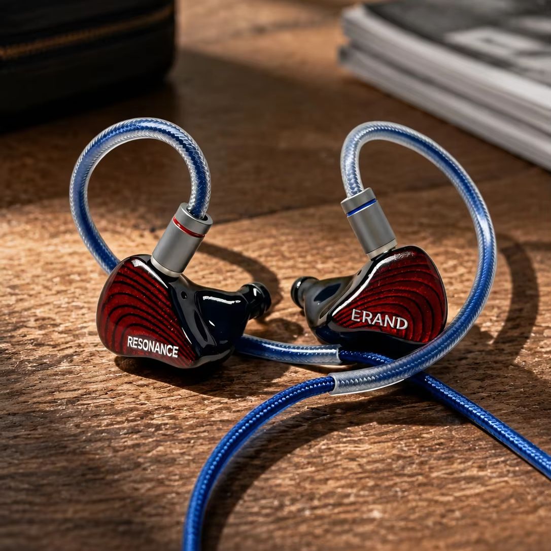 Planar Magnetic Iem Earphones - ERAND RESONANCE 5 RED 2DD+2BA+1MP Hybrid