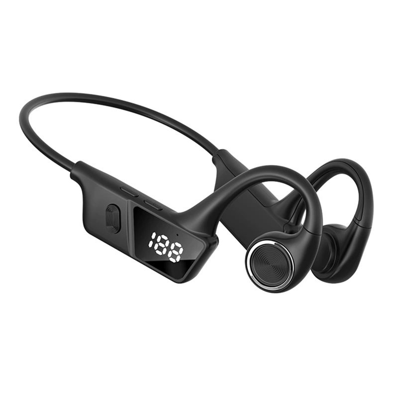 Bone Conduction Running Headphones - B27B Open-Ear-Kopfhörer mit Knochenschallübertragung und Mikrofon,
