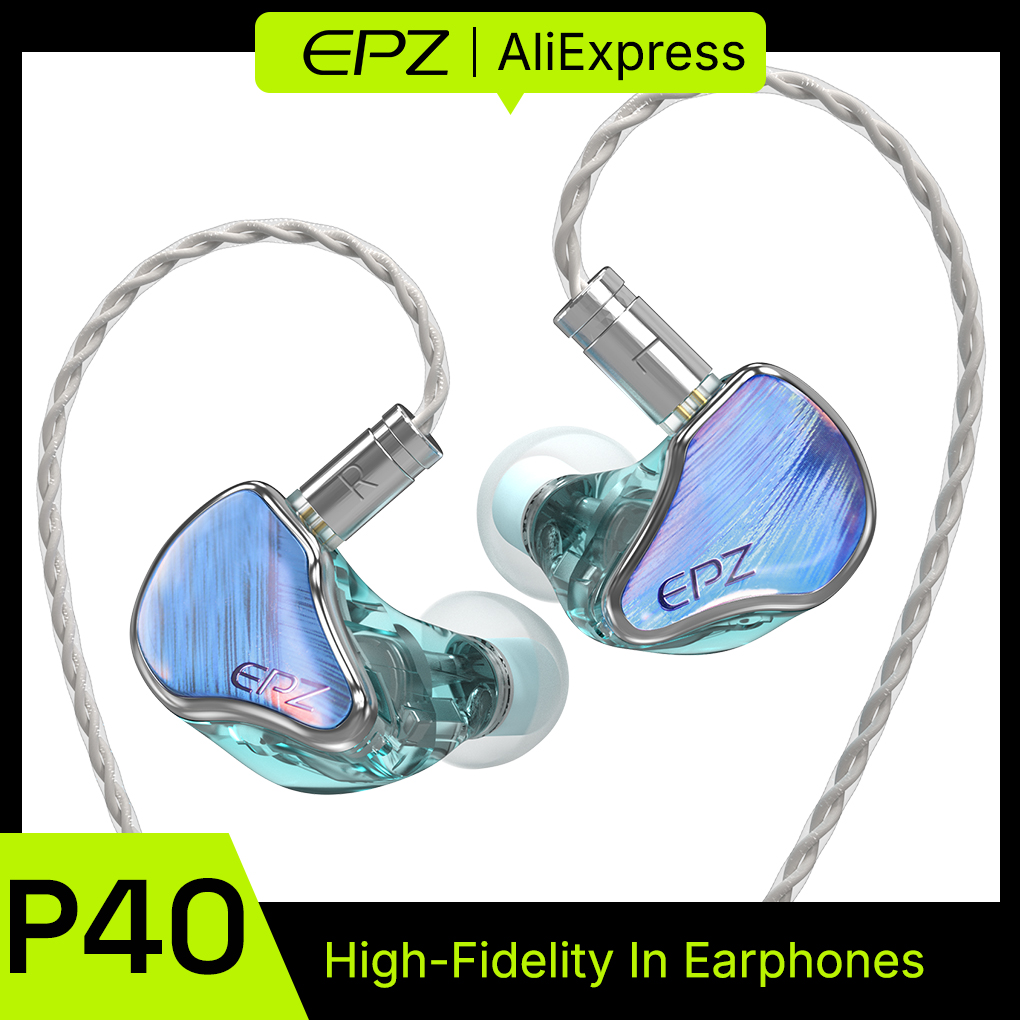 Planar Magnetic Iem Earphones - EPZ P40 Hybrid IEM 2DD+Planar+PZT Kabelgebundene
