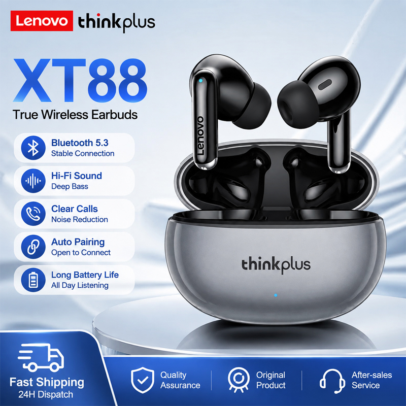 Anc Wireless Over Ear Headphones - Lenovo XT88 Bluetooth-Kopfhörer, kabellos, mit integriertem