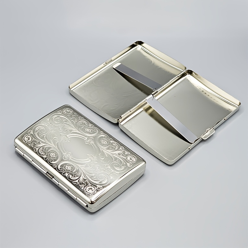 Laptops - Vintage-Zigarettenetui aus Metall – Tragbares Zigarettenetui