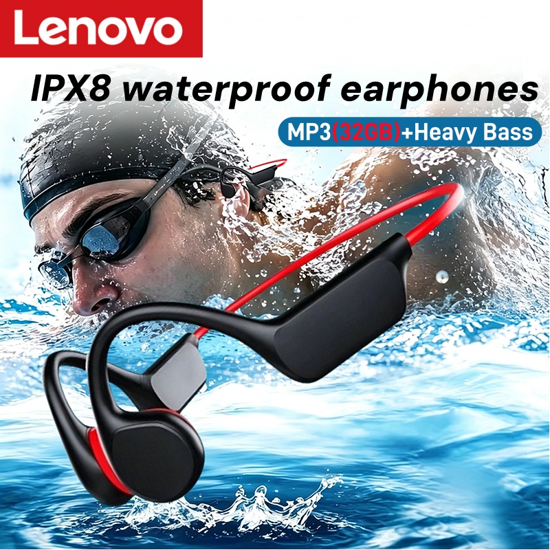 Bone Conduction Running Headphones - Knochenleitungs-Kopfhörer Kabellos Schwimm-Sportkopfhörer IPX8 Bluetooth 5.4