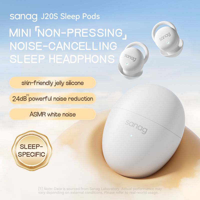 Sleep Mask Headphones Bluetooth - Sanag J20 Kabellose Kopfhörer Schlaf-Pods Bluetooth