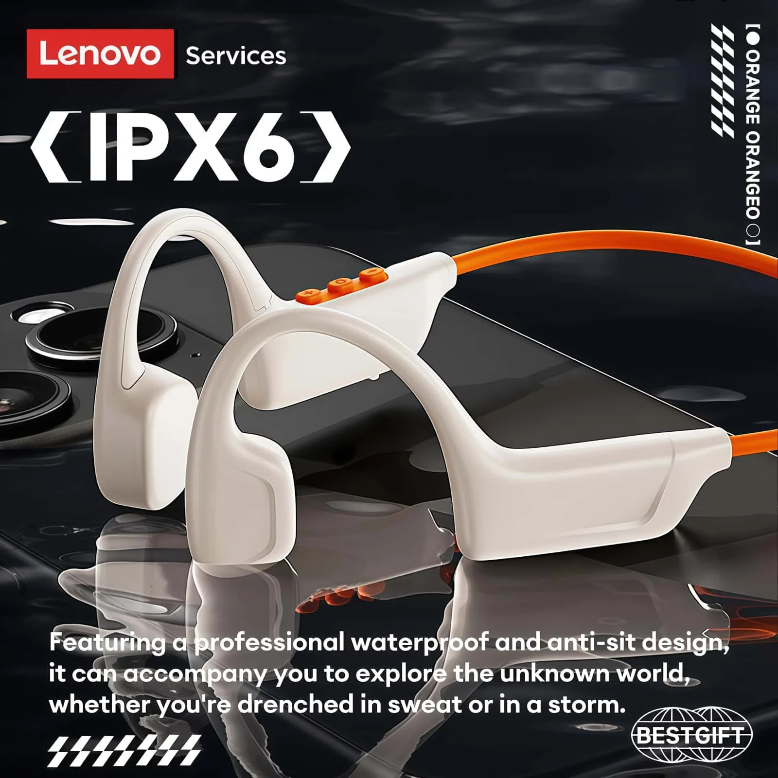 Lenovo S102 Kopfhörer mit Knoc – Bone Conduction Running Headphones Bewertung und Preis