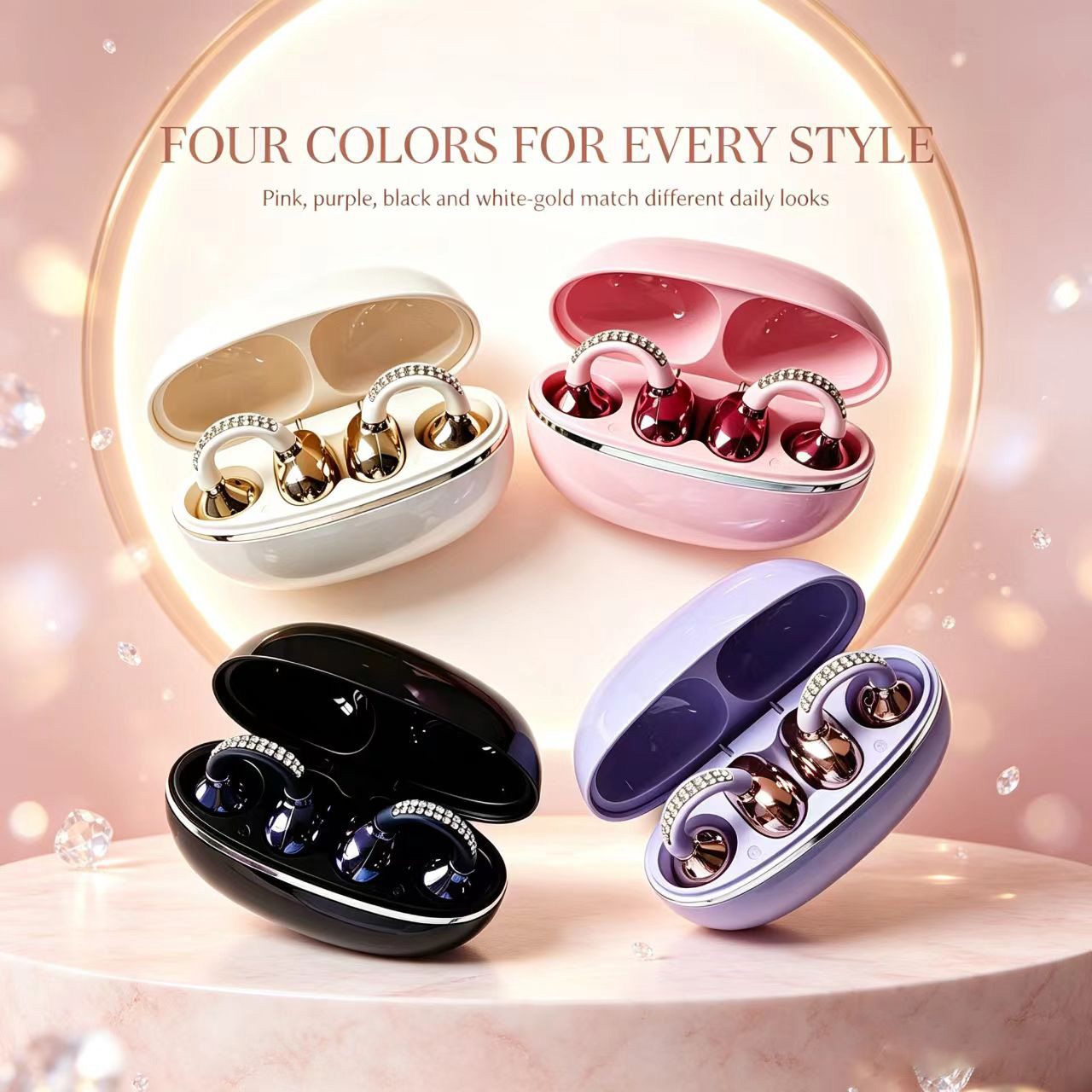 Strass-Verzierte Offene Ohrcli – Sleep Mask Headphones Bluetooth Bewertung und Preis