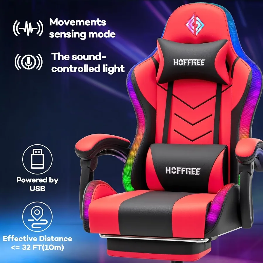 RGB-Gaming-Stuhl mit Lautsprec – Speakers Bewertung und Preis