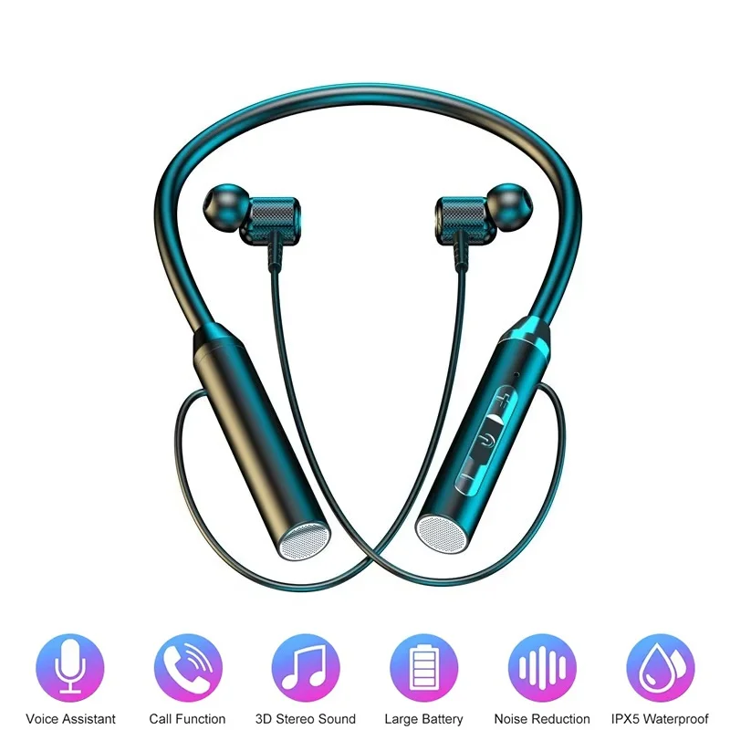 9D Bluetooth-Kopfhörer, kabell – Magnetic Neckband Sports Earphones Bewertung und Preis