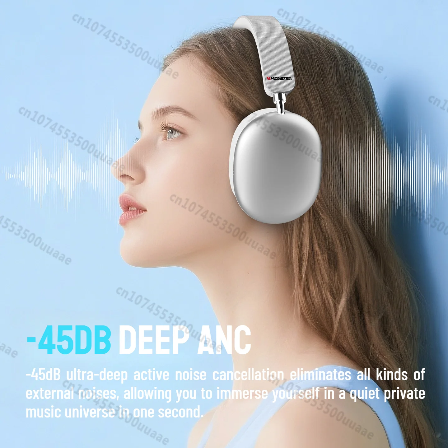 Monster AH100 -45dB ANC Kopfhö – Anc Wireless Over Ear Headphones Bewertung und Preis